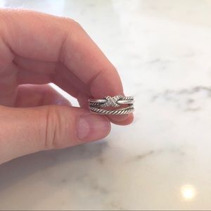 David Yurman ring w/diamonds